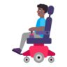 Man In Motorized Wheelchair: Medium-Dark Skin Tone Emoji 👨🏾‍🦼 image - Microsoft Classic 2D style