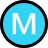 원형 라틴어 대문자 M