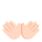 Open Hands: Light Skin Tone
