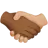 Handshake: Medium-Dark Skin Tone, Medium-Light Skin Tone