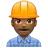 Man Construction Worker: Medium-Dark Skin Tone