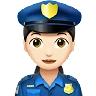 Woman Police Officer: Light Skin Tone Emoji 👮🏻‍♀️ image - Apple style