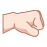 Right-Facing Fist: Light Skin Tone Emoji 🤜🏻 image - Emojidex style