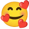Smiling Face With Hearts Emoji 🥰 image - Google Noto Color Animated style