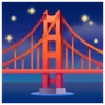 Pont durant la nuit Emoji 🌉 image - Samsung style