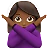 Woman Gesturing No: Medium-Dark Skin Tone