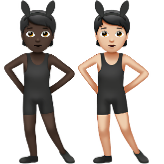 People With Bunny Ears: Dark Skin Tone, Light Skin Tone