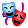 Sztuki widowiskowe Emoji 🎭 image - Huawei Harmony OS style