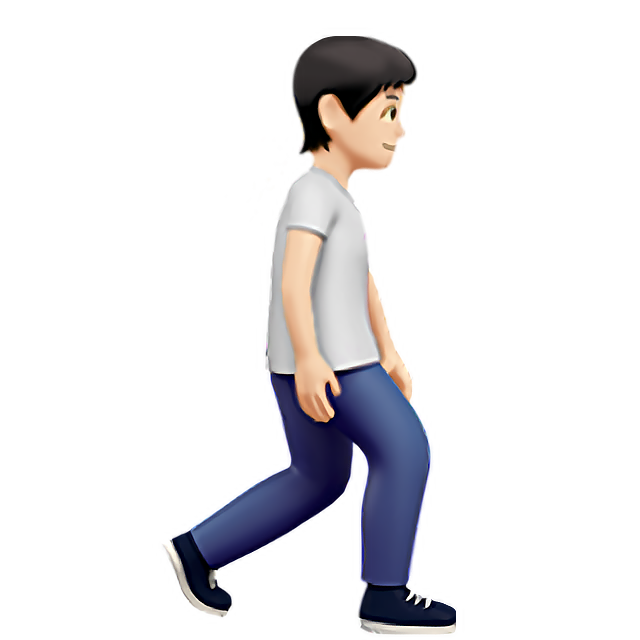 Person Walking Facing Right: Light Skin Tone