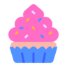 Emoji Cupcake 🧁 image - Microsoft Classic 2D style