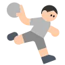 Person Playing Handball: Light Skin Tone Emoji 🤾🏻 image - Tossface style