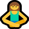 Woman In Lotus Position Emoji 🧘‍♀️ image - Microsoft Windows 10 Segoe UI Emoji style