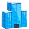사무실 건물 Emoji 🏢 image - Facebook Messenger (2016) style