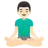 Man In Lotus Position: Light Skin Tone