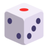 骰子 Emoji 🎲 image - Microsoft Classic 2D style