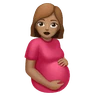 Pregnant Woman: Medium Skin Tone Emoji 🤰🏽 image - Huawei Harmony OS style