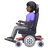Woman In Motorized Wheelchair: Dark Skin Tone