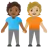 People Holding Hands: Medium-Light Skin Tone, Medium-Dark Skin Tone