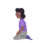 Woman Kneeling: Medium-Dark Skin Tone