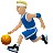 Man Bouncing Ball: Medium-Light Skin Tone