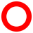 Hollow Red Circle