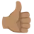 Thumbs Up: Medium Skin Tone
