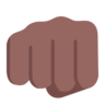 Oncoming Fist: Medium-Dark Skin Tone Emoji 👊🏾 image - Microsoft Classic 2D style