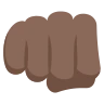 Oncoming Fist: Dark Skin Tone Emoji 👊🏿 image - EmojiTwo style