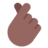 Hand With Index Finger And Thumb Crossed: Medium-Dark Skin Tone