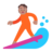 Person Surfing: Medium Skin Tone