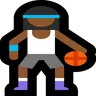 Woman Bouncing Ball: Medium-Dark Skin Tone Emoji ⛹🏾‍♀️ image - Microsoft Windows 10 Segoe UI Emoji style