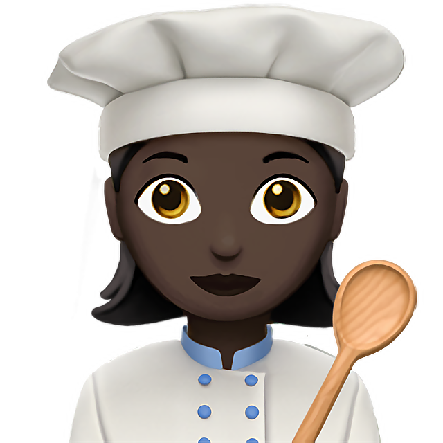 Woman Cook: Dark Skin Tone