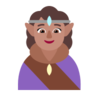 Woman Elf: Medium Skin Tone Emoji 🧝🏽‍♀️ image - Microsoft Classic 2D style