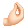 Pinched Fingers: Light Skin Tone Emoji 🤌🏻 image - Huawei Harmony OS style