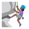 Woman Climbing: Medium-Dark Skin Tone Emoji 🧗🏾‍♀️ image - Microsoft Classic 2D style
