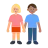 Woman And Man Holding Hands: Medium-Light Skin Tone, Medium Skin Tone