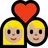 Couple With Heart: Medium-Light Skin Tone