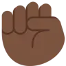 Raised Fist: Dark Skin Tone Emoji ✊🏿 image - Twitter / X (Twemoji) style