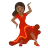 Woman Dancing: Medium-Dark Skin Tone