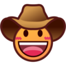カウボーイハットの顔 Emoji 🤠 image - Emojidex style