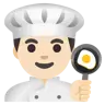 Man Cook: Light Skin Tone Emoji 👨🏻‍🍳 image - Google Noto Color style