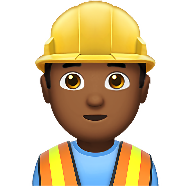 Man Construction Worker: Medium-Dark Skin Tone