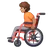 Person In Manual Wheelchair: Medium Skin Tone