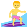 Emoji Surfer 🏄 image - EmojiTwo style