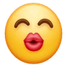 Gülen gözlerle yüz öpüşme Emoji 😙 image - Huawei Harmony OS style