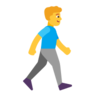 Man Walking Facing Right Emoji 🚶‍♂️‍➡️ image - Microsoft Classic 2D style