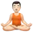 Man In Lotus Position: Light Skin Tone