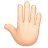 Raised Back Of Hand: Light Skin Tone