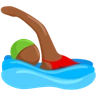 Person Swimming: Medium-Dark Skin Tone Emoji 🏊🏾 image - Facebook Messenger (2016) style