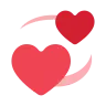 หัวใจหมุนได้ Emoji 💞 image - Tossface style
